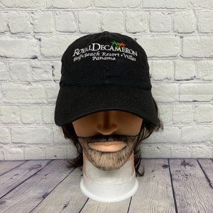 Golf Hat Cap Adult Strap Back Black Royal Decameron Beach Resort Villas Panama